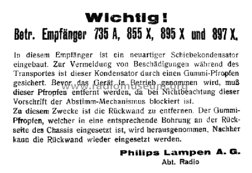 897X; Philips - Schweiz (ID = 2024186) Radio