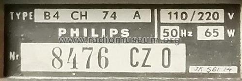 B4CH74A; Philips - Schweiz (ID = 2525454) Radio