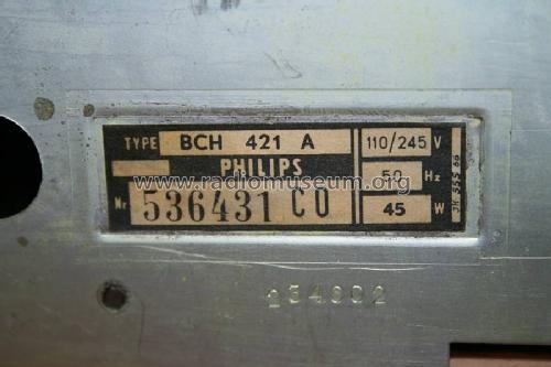 BCH421A; Philips - Schweiz (ID = 1687401) Radio