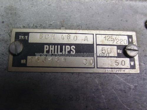 BCH480A; Philips - Schweiz (ID = 781318) Radio