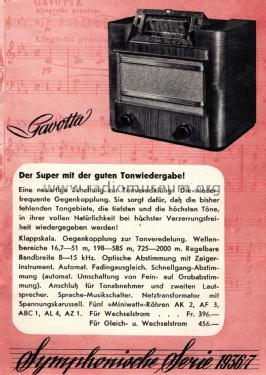 Gavotta 6955; Philips - Schweiz (ID = 3033689) Radio