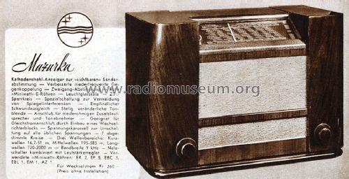 Mazurka 667A; Philips - Schweiz (ID = 1402201) Radio