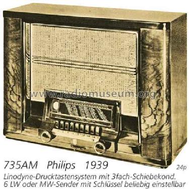 Serenade 735A; Philips - Schweiz (ID = 2203) Radio