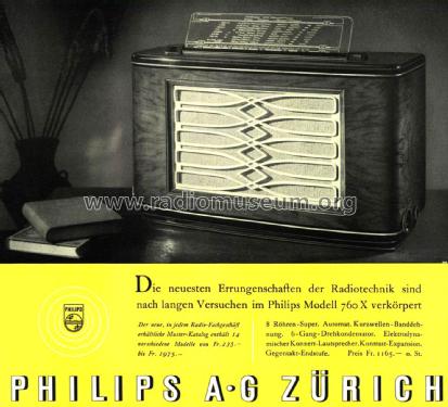 Symphonie 760X; Philips - Schweiz (ID = 2423001) Radio