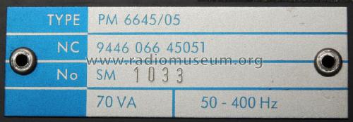 Frequency Counter PM6645 /01 /02 /03 /04 /05; Philips, Svenska AB, (ID = 2132788) Equipment