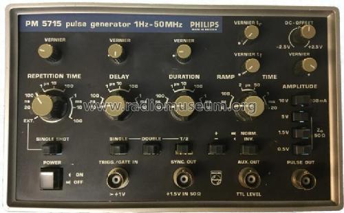 Pulse Generator - Pulsgenerator PM5715 /10; Philips, Svenska AB, (ID = 2322018) Equipment