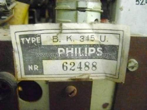 BK345U; Philips del Uruguay (ID = 1345638) Radio