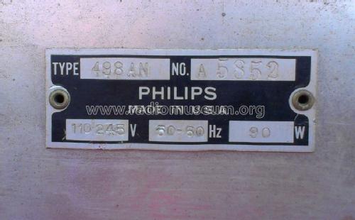 498AN ; Philips USA (ID = 1508964) Radio