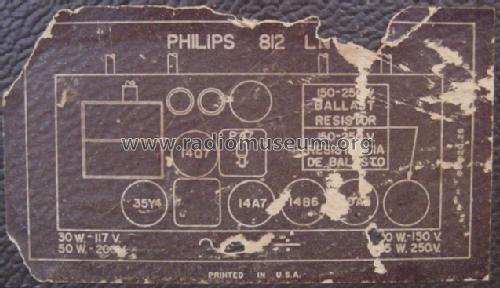 812LN; Philips USA (ID = 1053578) Radio
