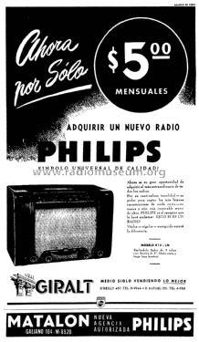 812LN; Philips USA (ID = 2669916) Radio