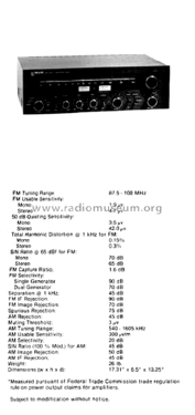 High Fidelity Laboratories Receiver 785 22AH785 /44; Philips USA (ID = 2670374) Radio