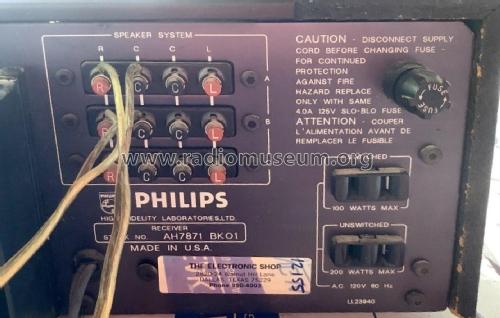 High Fidelity Laboratories Receiver 7871 AH7871-BK01; Philips USA (ID = 2670386) Radio