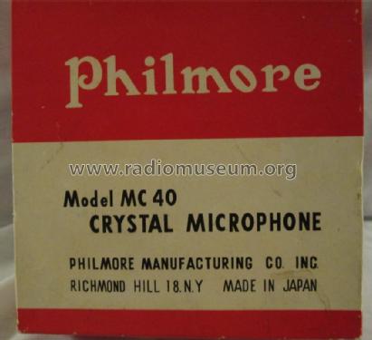 Crystal Microphone MC40; Philmore Mfg. Co. - (ID = 1716811) Microfono/PU