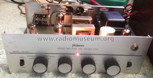 Stereo Amplifier and Preamplifier SA1400; Philmore Mfg. Co. - (ID = 1502088) Ampl/Mixer