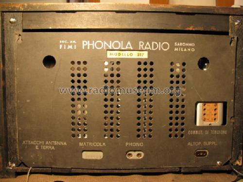 517; Phonola SA, FIMI; (ID = 588536) Radio