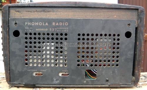 537; Phonola SA, FIMI; (ID = 1320099) Radio
