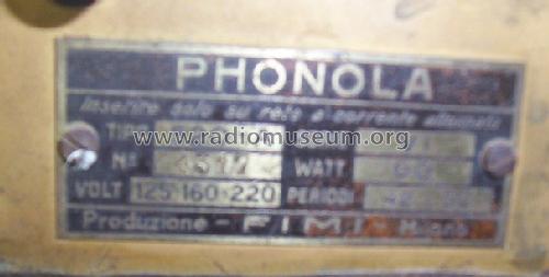 551 Serie d'oro Ch= 520; Phonola SA, FIMI; (ID = 1299181) Radio