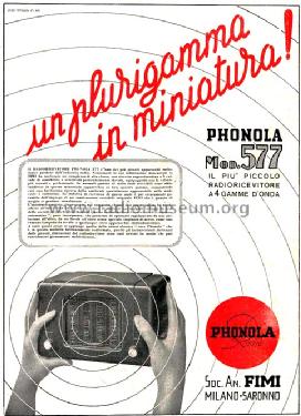 577; Phonola SA, FIMI; (ID = 1530854) Radio