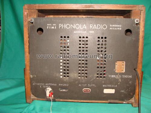 932; Phonola SA, FIMI; (ID = 1458903) Radio