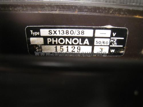 SX1380 /38; Phonola SA, FIMI; (ID = 1903800) Radio