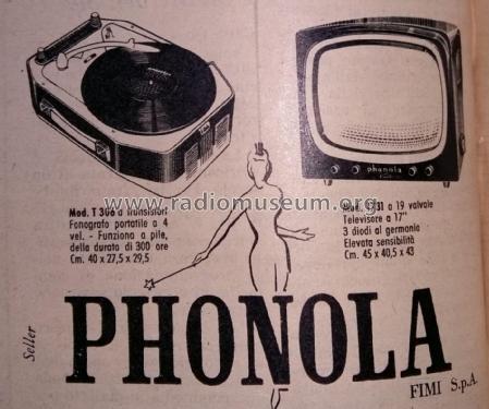 TV-1731; Phonola SA, FIMI; (ID = 2701707) Television