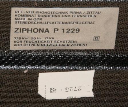 Ziphona P1229; Phonotechnik Pirna/ (ID = 2651886) R-Player