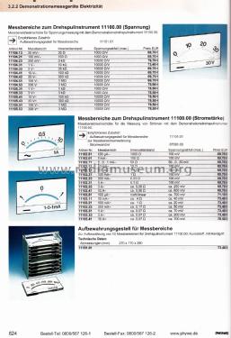 Messinstrument mit Wechselskala 11100.00; Phywe, Physikalische (ID = 2854981) teaching