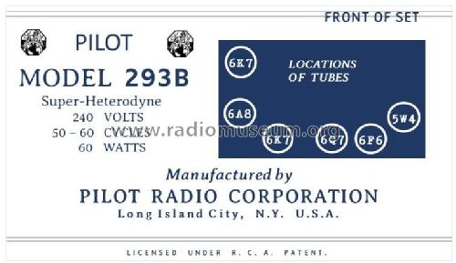 293 ; Pilot Electric Mfg. (ID = 2779620) Radio