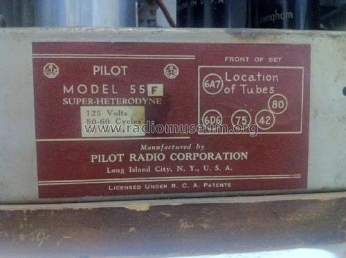 55F ; Pilot Electric Mfg. (ID = 2081805) Radio
