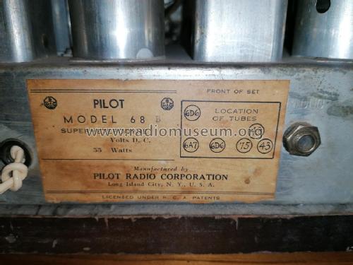 68 B ; Pilot Electric Mfg. (ID = 2693136) Radio