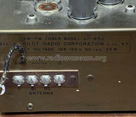 Pilotuner AF-850 Radio Pilot Electric Mfg. Co. Radio Corp.; Brooklyn ...