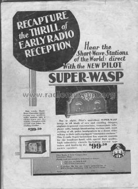 Super-Wasp All Wave Model No. 40174; Pilot Electric Mfg. (ID = 1074504) Radio