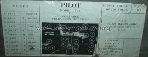 Pilot Candid TV37; Pilot Electric Mfg. (ID = 182408) Television