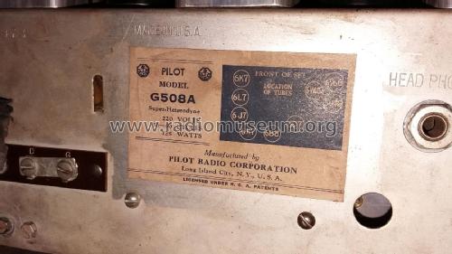 G-508 ; Pilot Electric Mfg. (ID = 1997910) Radio