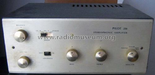 Stereophonic Amplifier 230; Pilot Electric Mfg. (ID = 805839) Ampl/Mixer