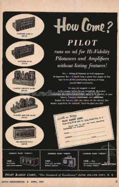 Pilotone AA-901; Pilot Electric Mfg. (ID = 1799627) Verst/Mix