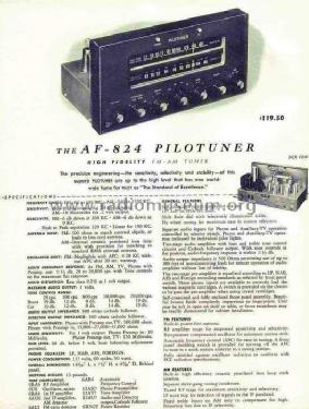 PiloTuner AF-824; Pilot Electric Mfg. (ID = 590663) Radio