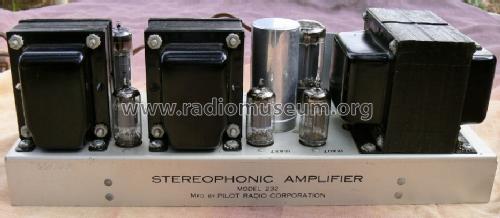 Stereo Plus 2 Channel Amplifier SA-232; Pilot Electric Mfg. (ID = 1595470) Ampl/Mixer