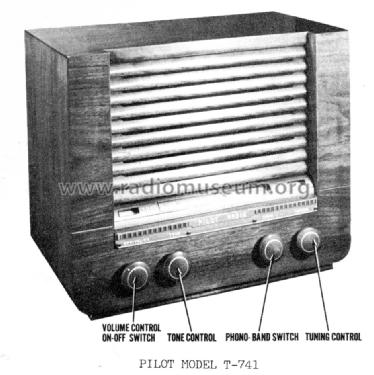 T-741 ; Pilot Electric Mfg. (ID = 962548) Radio