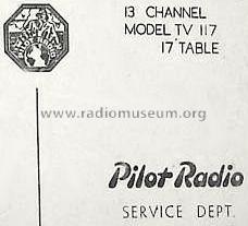 TV117; Pilot Radio Ltd.; (ID = 694169) Fernseh-E