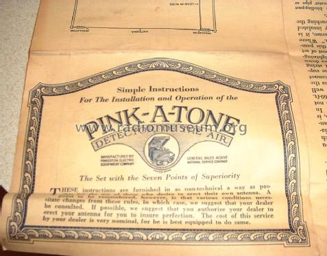 Pink-A-Tone Crystal Receiver Detector of the Air; Pinkerton Electric (ID = 1143440) Cristallo