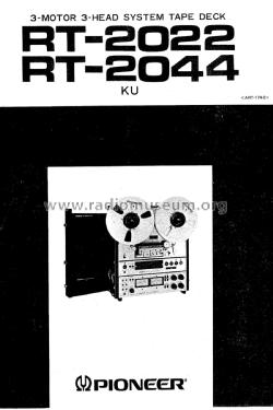 Tape Deck RT-2022; Pioneer Corporation; (ID = 1890747) Ton-Bild