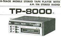 8 Track Mobile Stereo Tape Player with FM Stereo TP-8000; Pioneer Corporation; (ID = 848690) Car Radio
