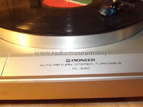 Auto Return Stereo Turntable PL-S30; Pioneer Corporation; (ID = 1460271) Enrég.-R