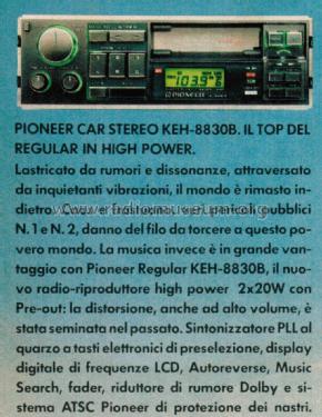 Car Radio KEH-8830B; Pioneer Corporation; (ID = 2725303) Autoradio