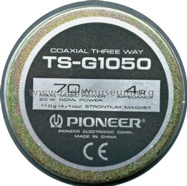 Car Speaker TS-G1050; Pioneer Corporation; (ID = 2034941) Altavoz-Au