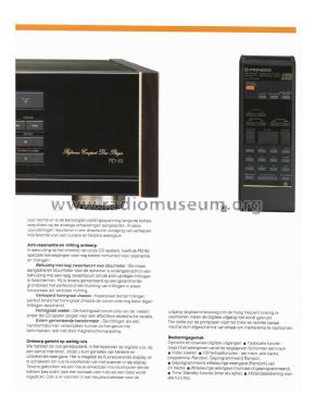 Elite Reference Compact Disc Player PD-93; Pioneer Corporation; (ID = 1886598) Ton-Bild