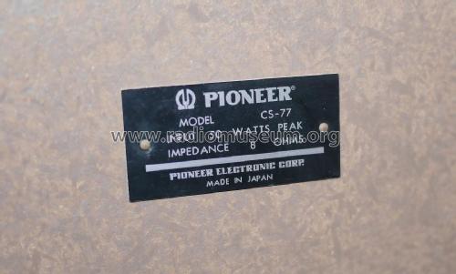 CS-77 ; Pioneer Corporation; (ID = 2618127) Parleur