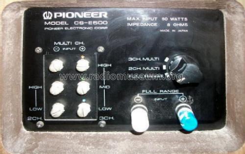 CS-E500; Pioneer Corporation; (ID = 1010292) Speaker-P