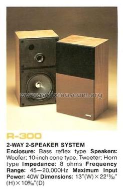 CS-R300; Pioneer Corporation; (ID = 1817357) Speaker-P